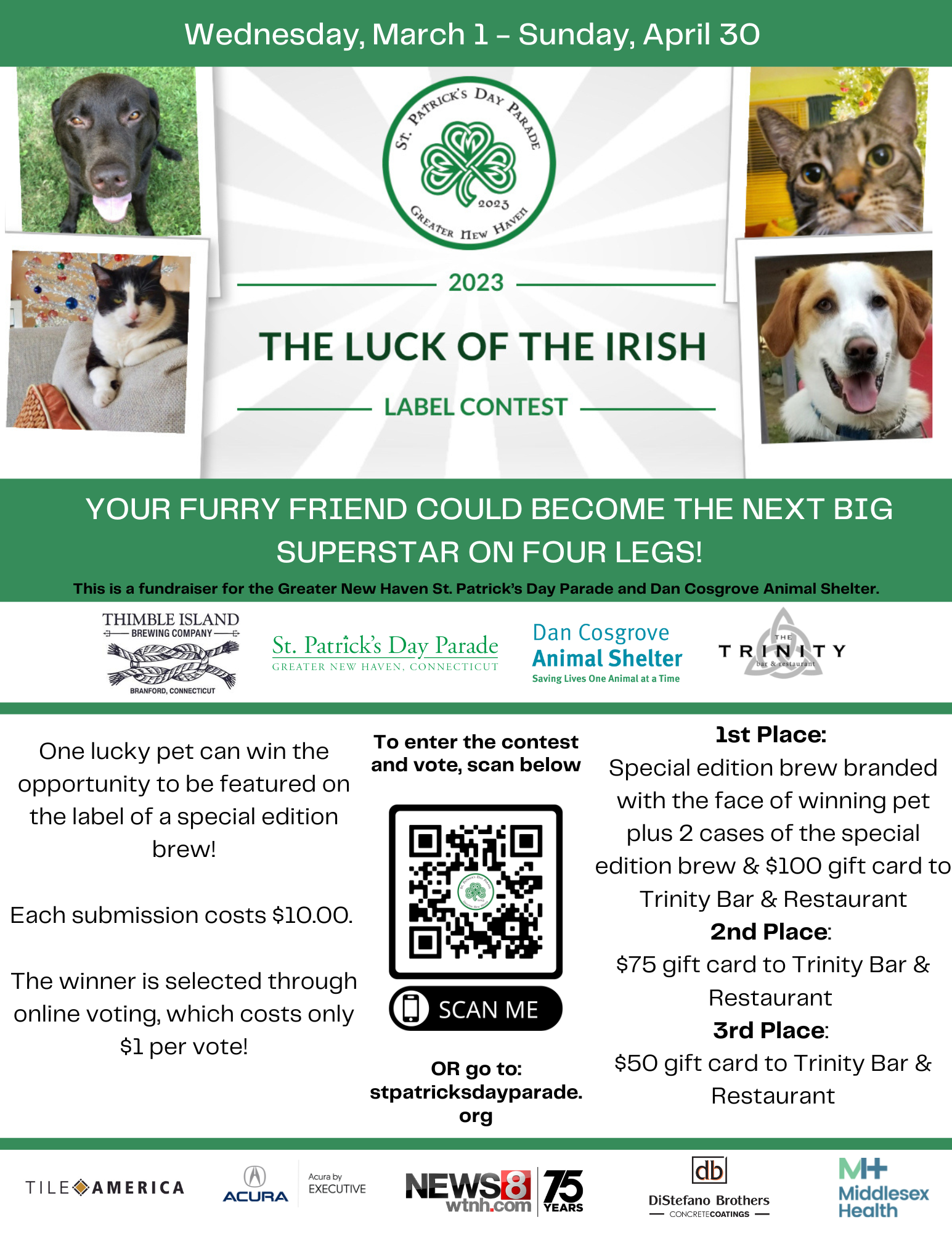 Luck of the Irish pet label