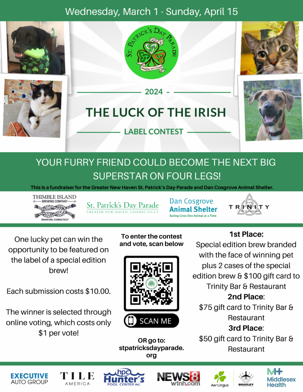 2024 Luck of the Irish pet label flyer