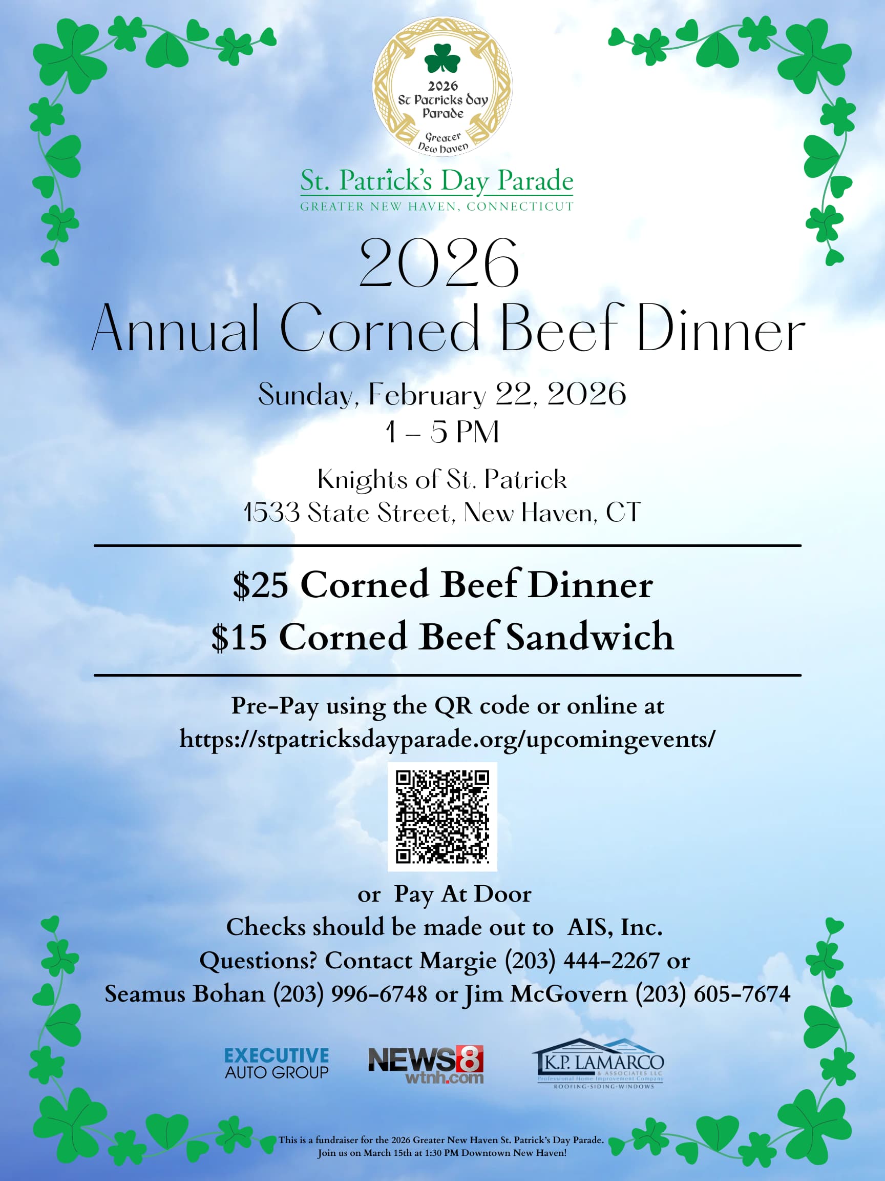 Annual Corned Beef Dinner