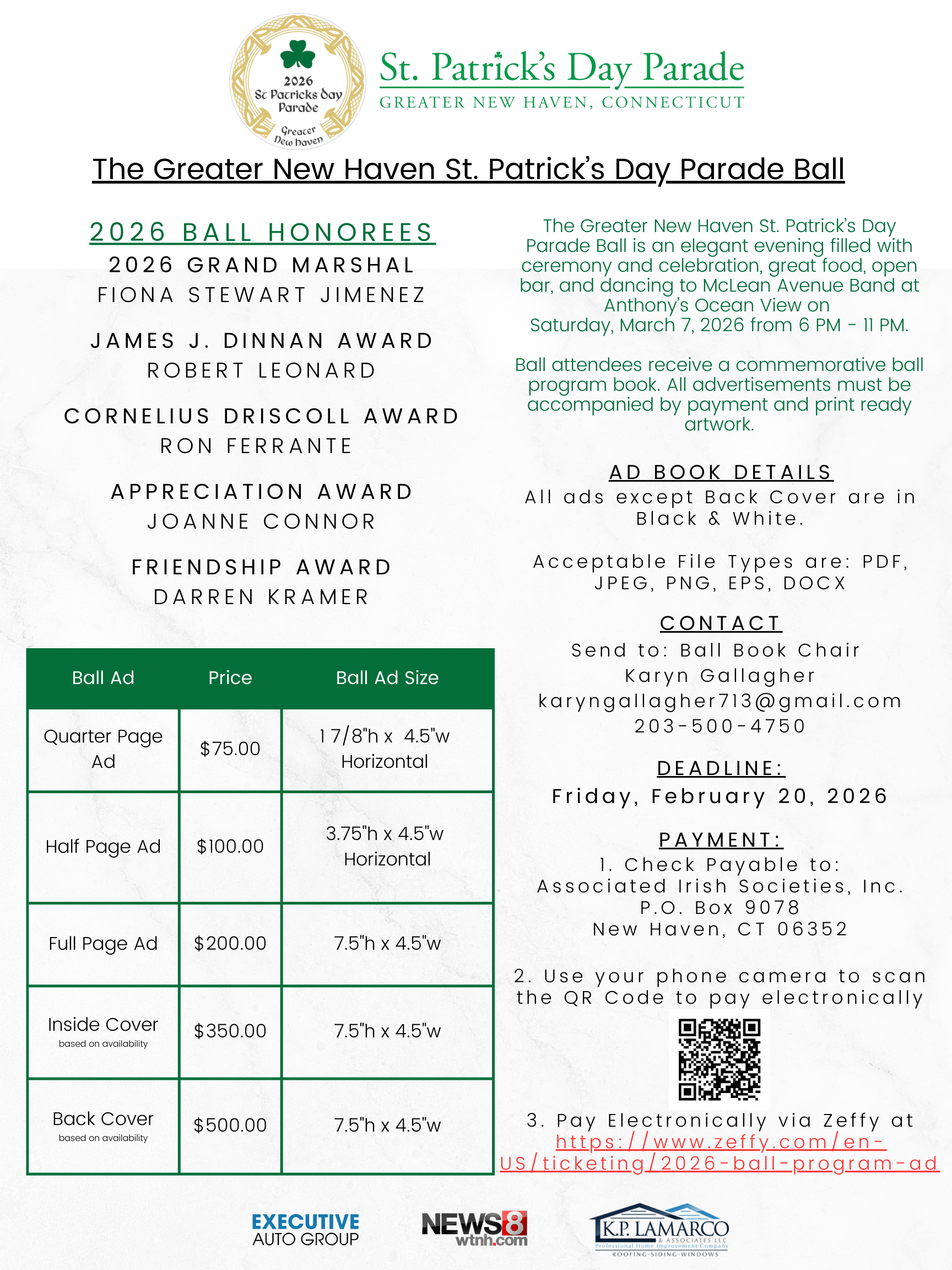 2026 Ball Program Book Ad Flyer