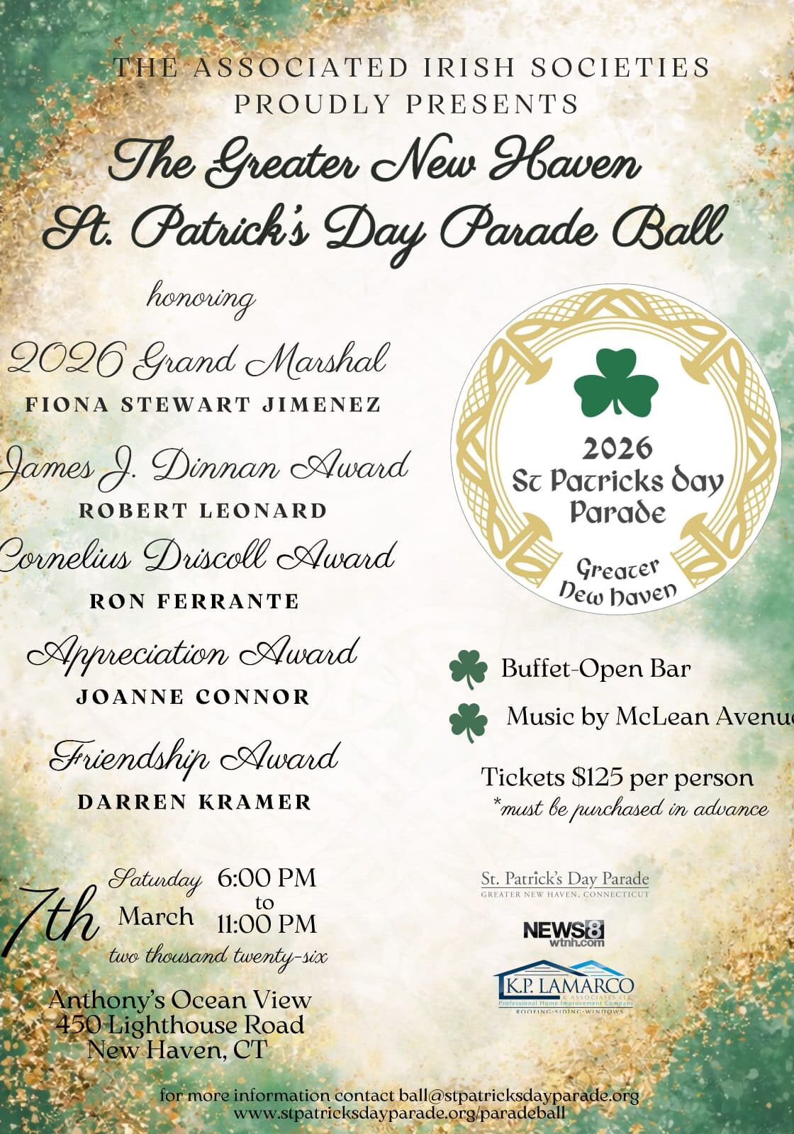 2026 Parade Ball Flyer